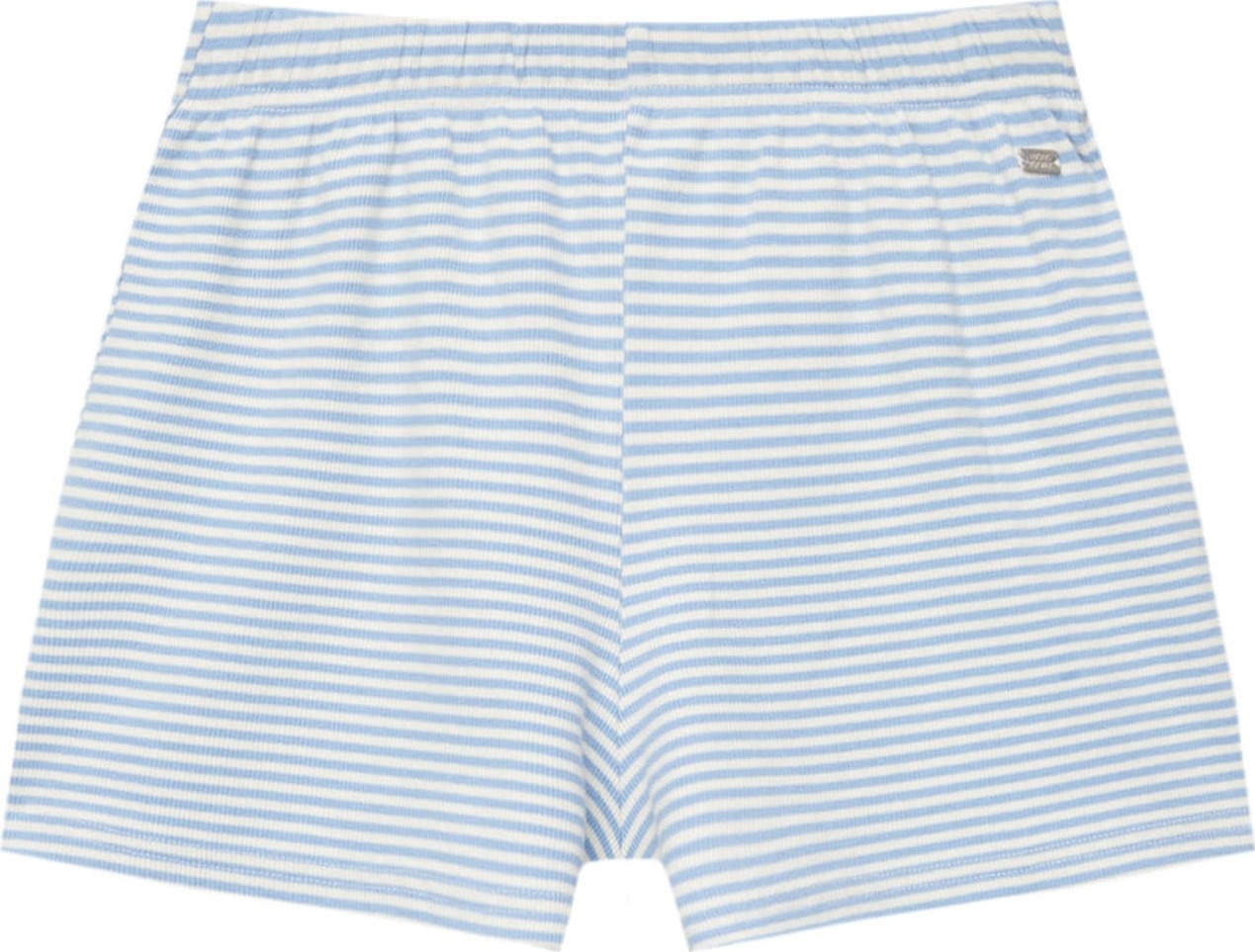 Pull&Bear Pyžamové kalhoty nebeská modř / bílá