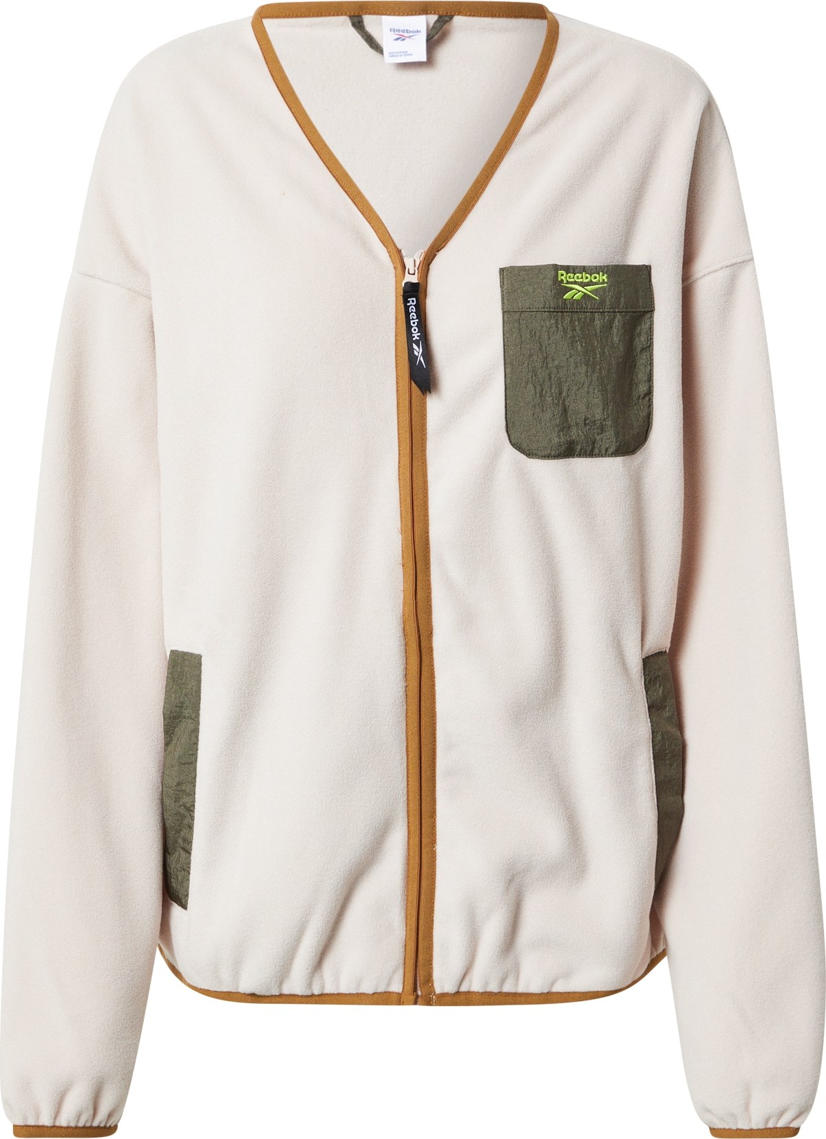 Reebok Classics Fleecová mikina 'Classics Polar' tělová / rezavě hnědá / olivová