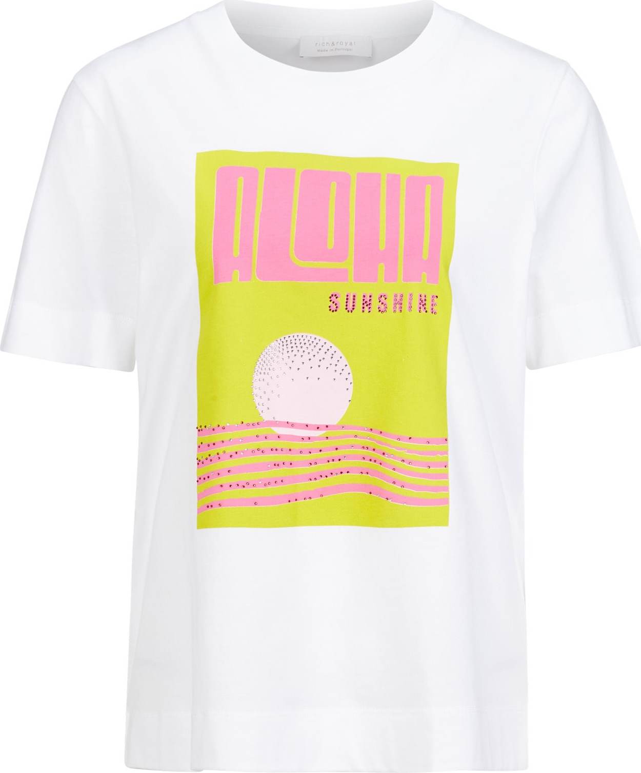 Rich & Royal Tričko žlutá / růžová / světle růžová / bílá