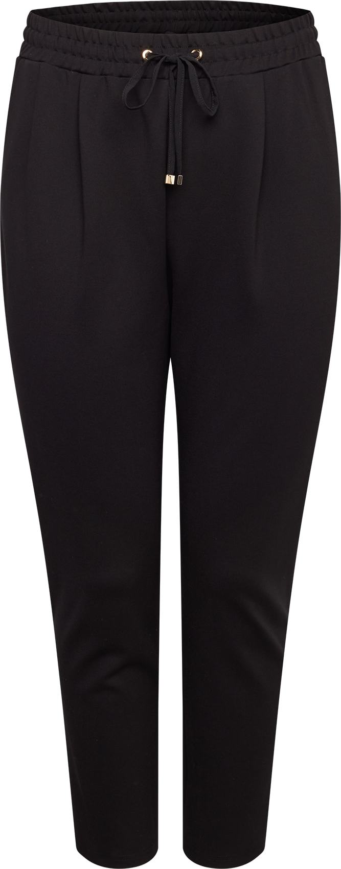 River Island Plus Kalhoty se sklady v pase 'JENNY' černá