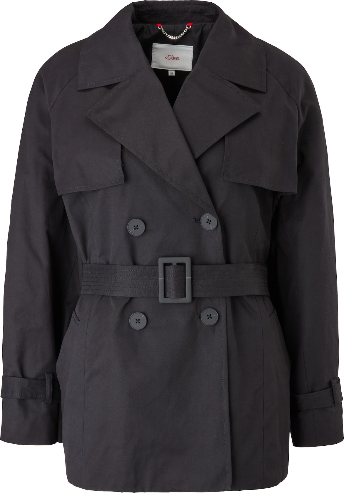 s.Oliver Přechodný kabát černá