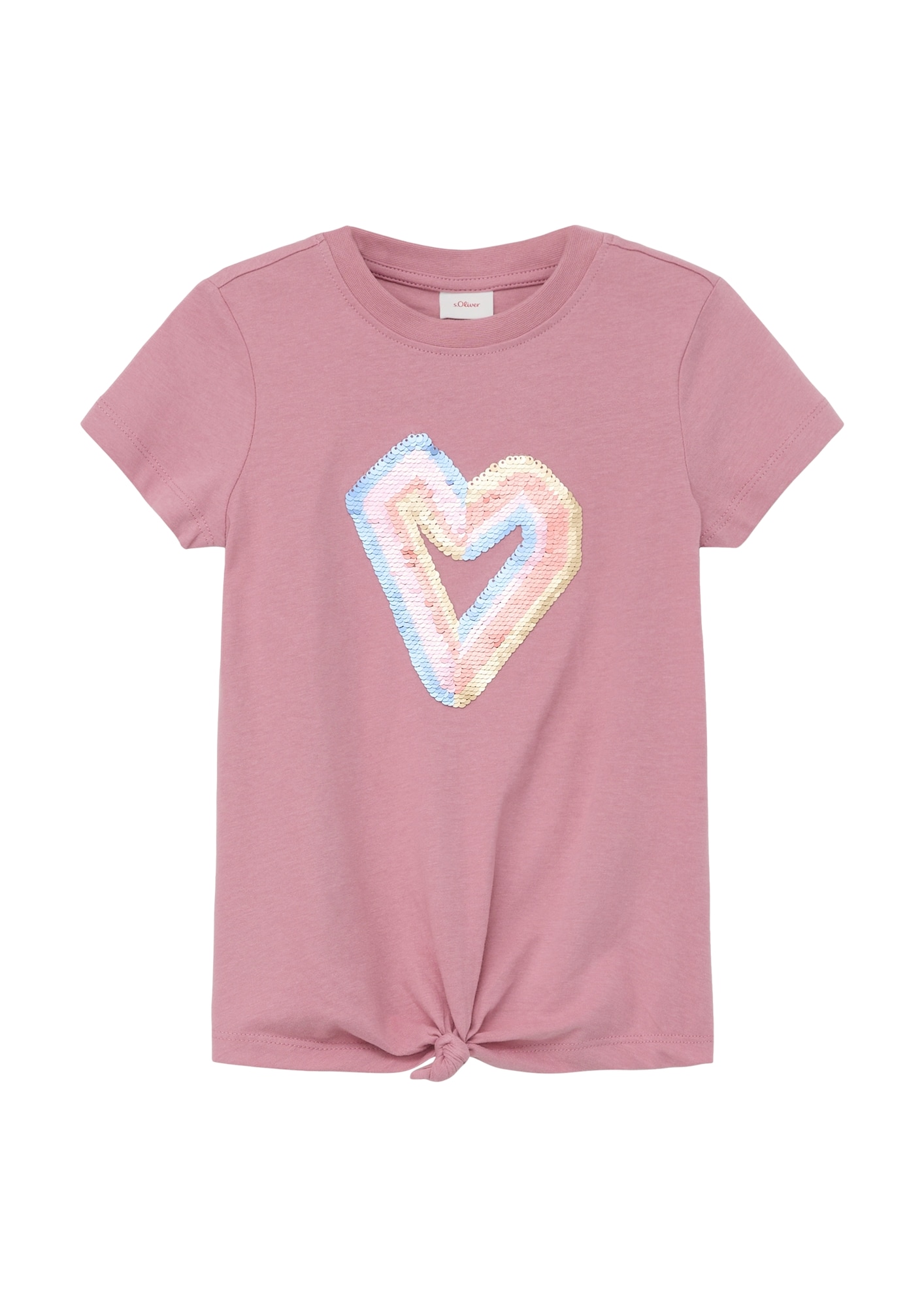 s.Oliver Tričko světlemodrá / pastelově žlutá / starorůžová / pastelově růžová