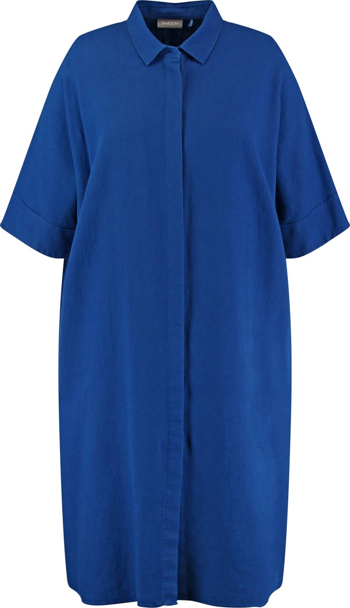SAMOON Košilové šaty modrá