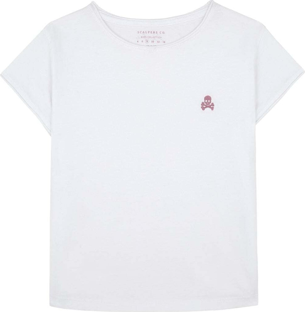 Scalpers Tričko růže / bílá