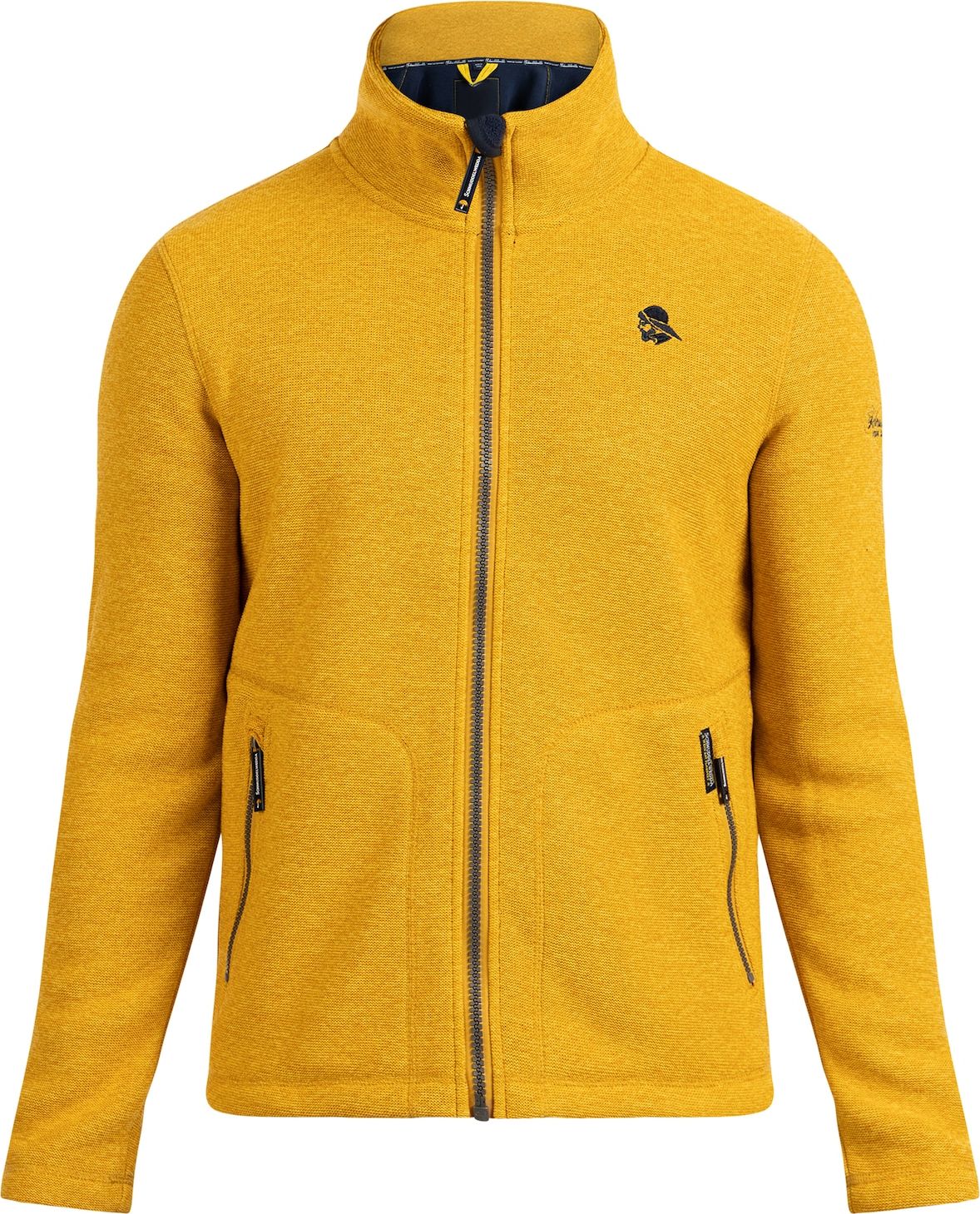 Schmuddelwedda Fleecová mikina marine modrá / šafrán