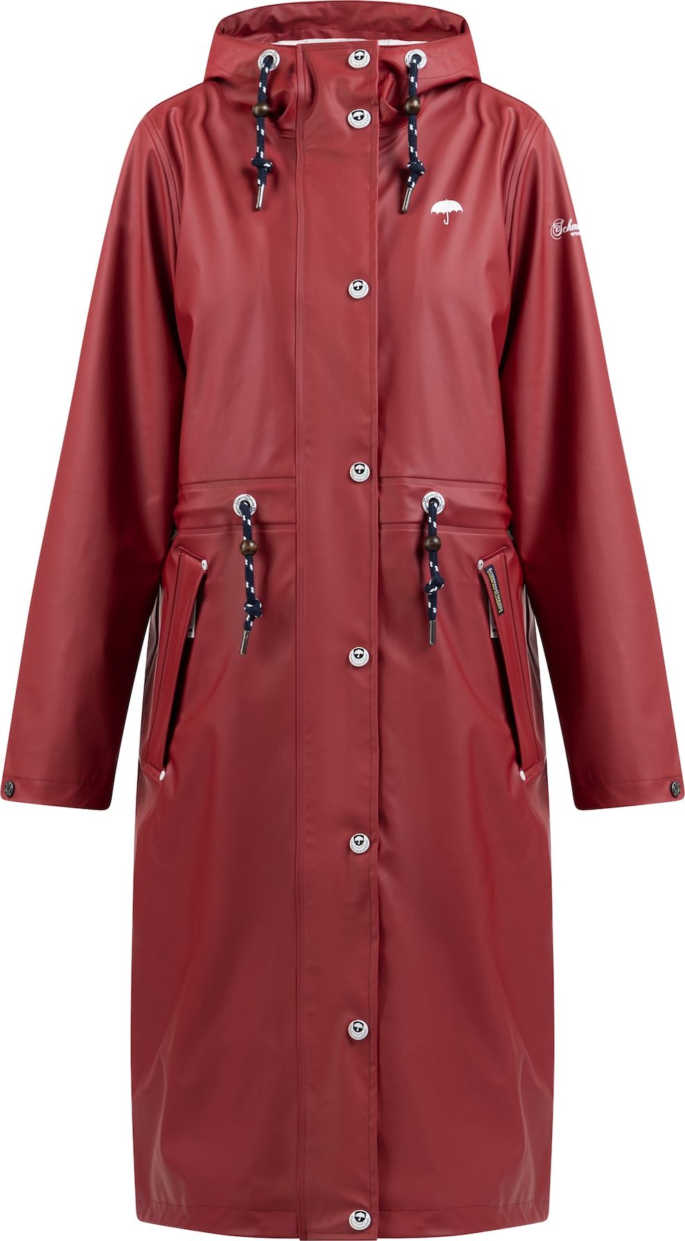 Schmuddelwedda Funkční kabát tmavě červená