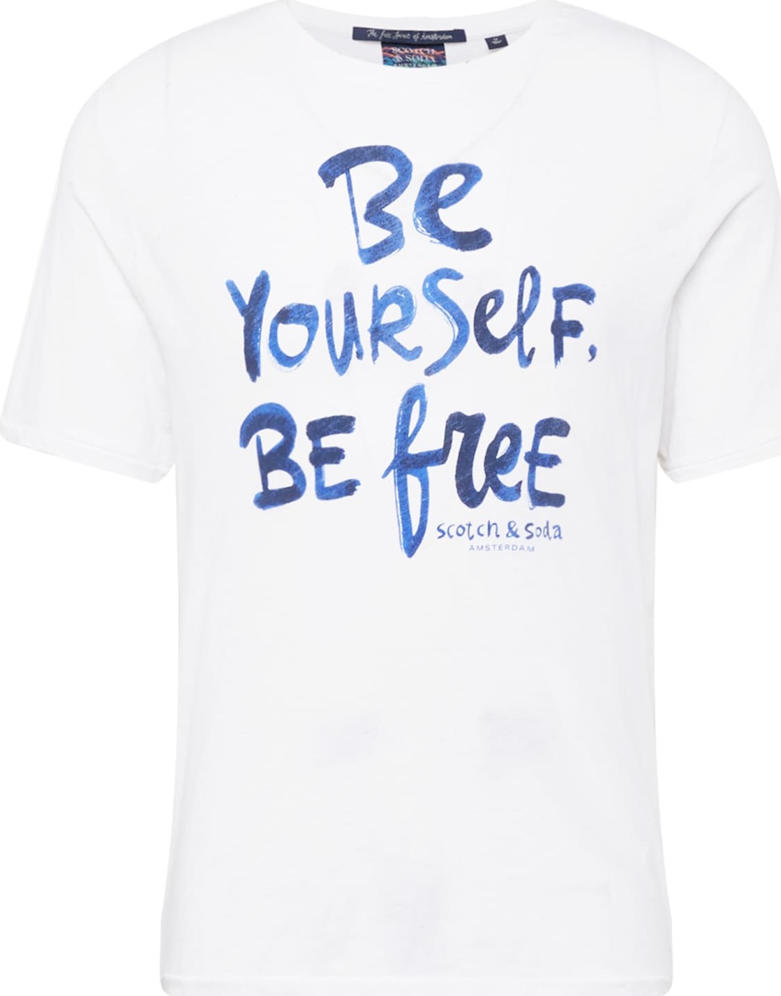 SCOTCH & SODA Tričko modrá / bílá