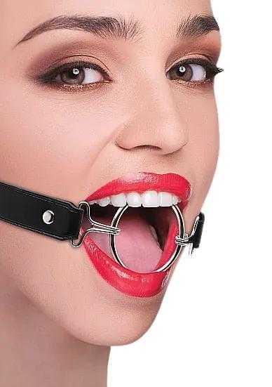 Ouch! Roubík Ring Gag XL - Black Ouch!