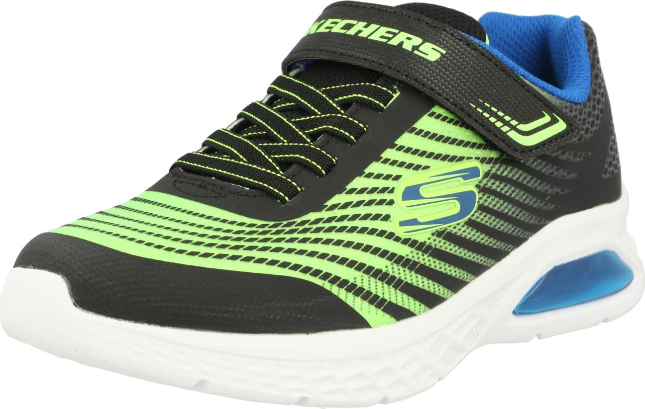 SKECHERS Tenisky 'Microspec Max 2.0' modrá / svítivě zelená / černá