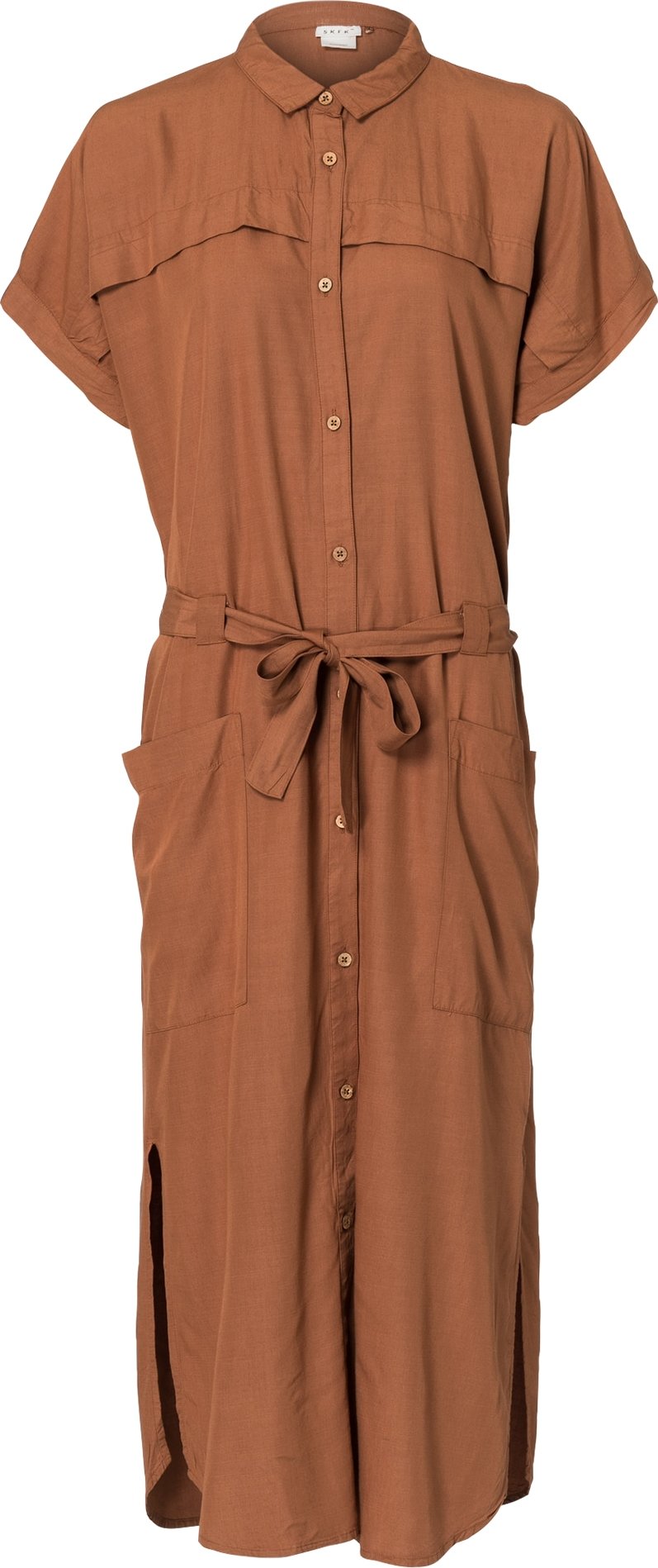 SKFK Košilové šaty 'KATINA' rezavě hnědá
