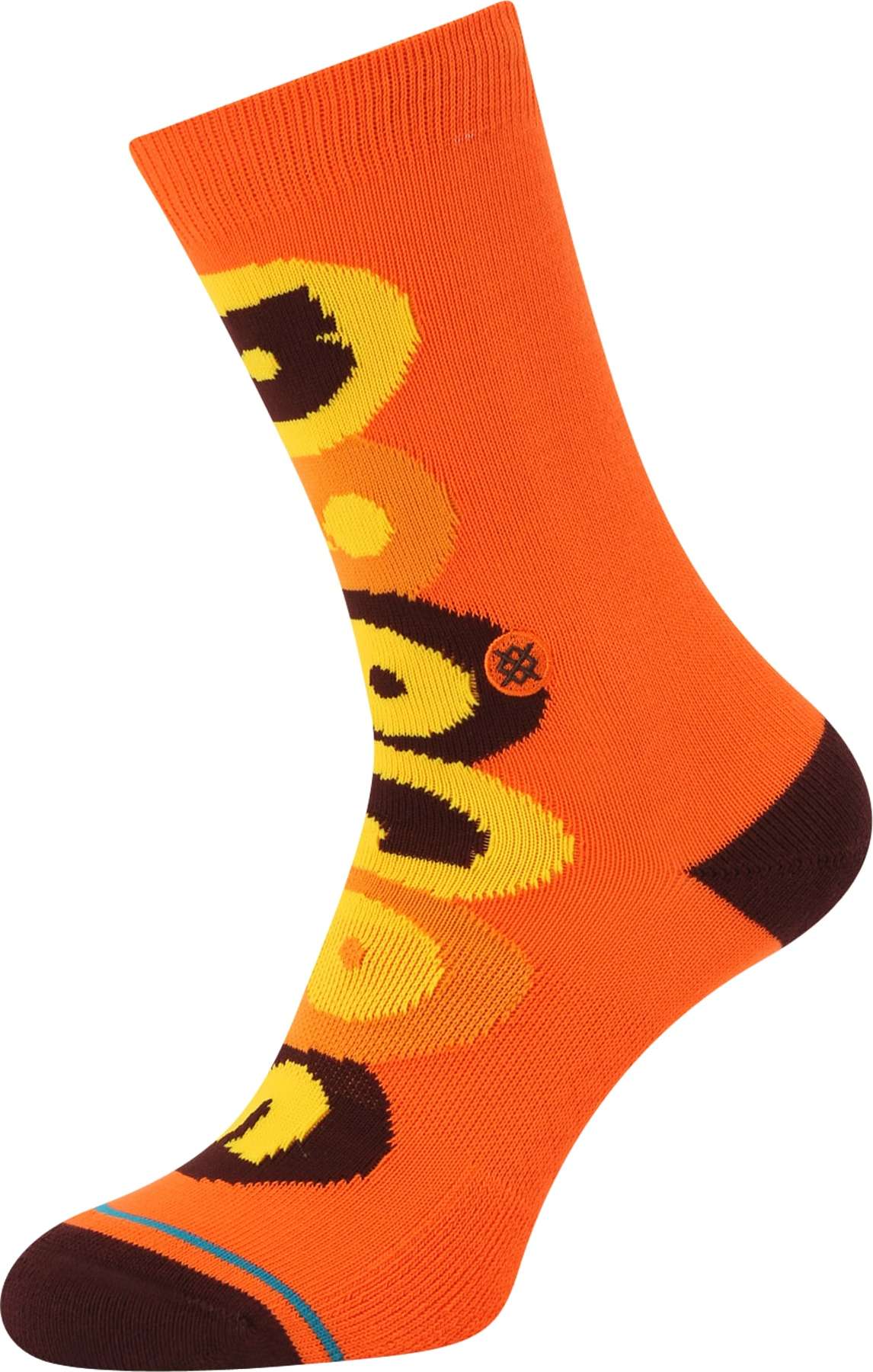 Stance Sportovní ponožky 'LOOKIN LIKE A SNACK' žlutá / oranžová / černá