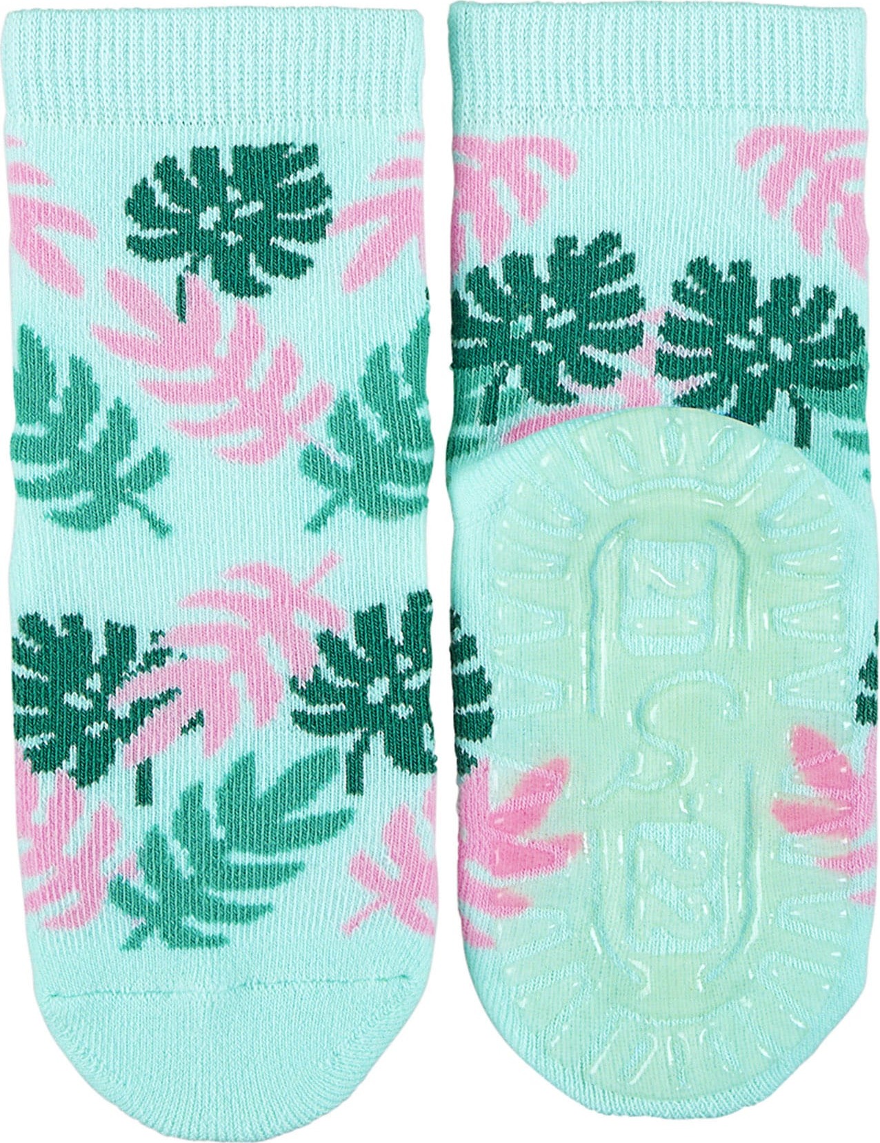 STERNTALER Ponožky 'Fli Fli AIR' zelená / mátová / růžová