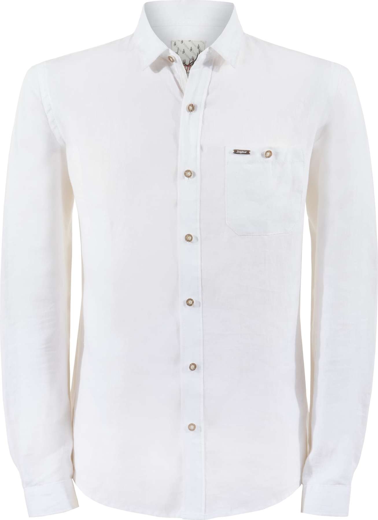 STOCKERPOINT Krojová košile hnědá / bílá