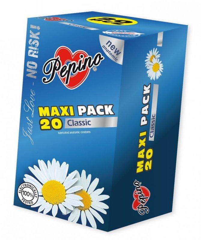 Pepino Maxi pack kondomy Classic 20ks Pepino