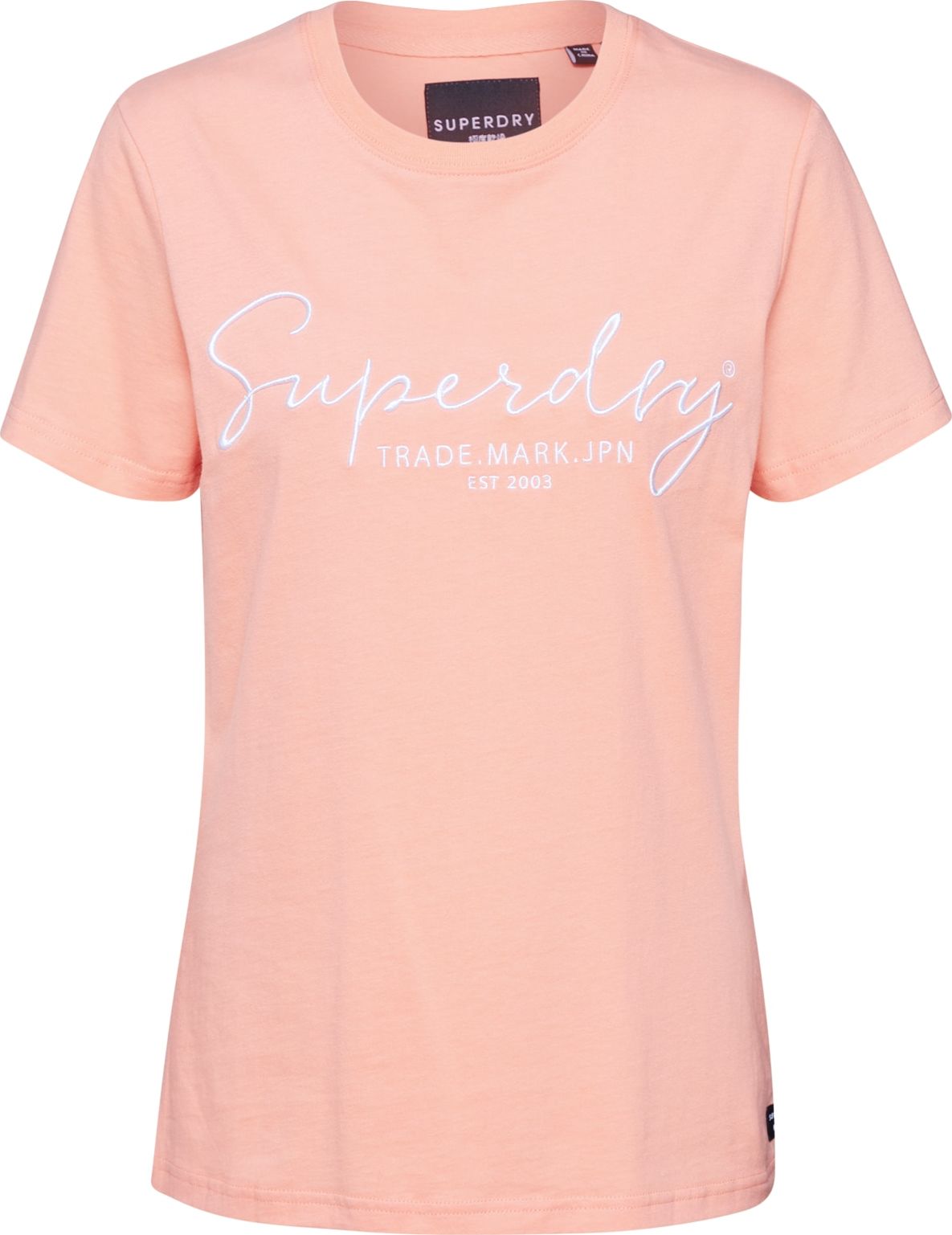 Superdry Tričko 'Alice' meruňková / bílá