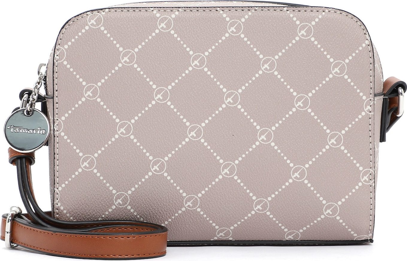 TAMARIS Taška přes rameno 'Anastasia' tělová / hnědá / bílá