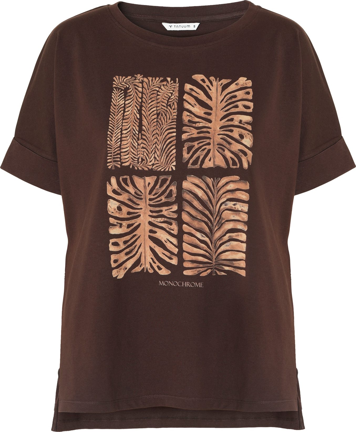 TATUUM Tričko 'LIKE' hnědá