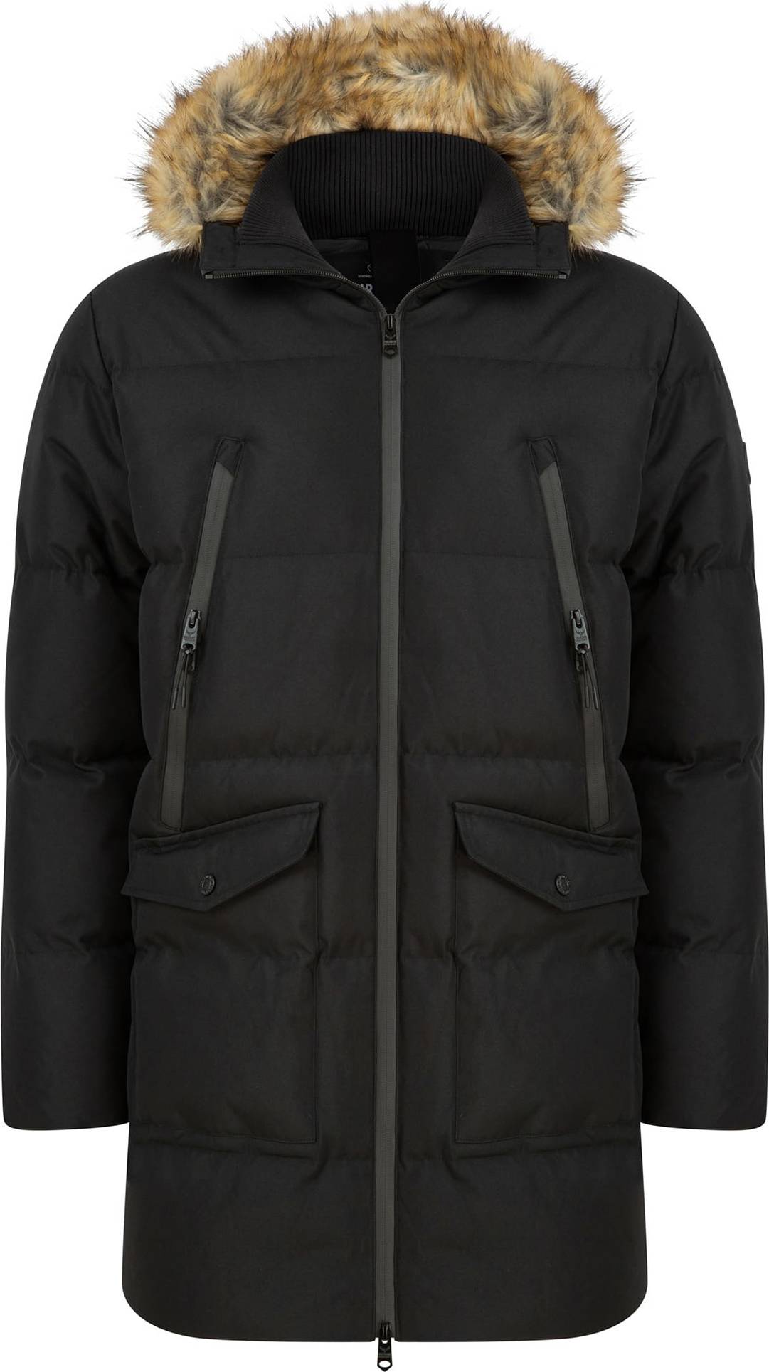 Threadbare Zimní bunda 'Renfield' béžový melír / černá