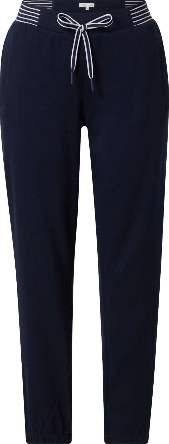 TOM TAILOR Kalhoty tmavě modrá / bílá