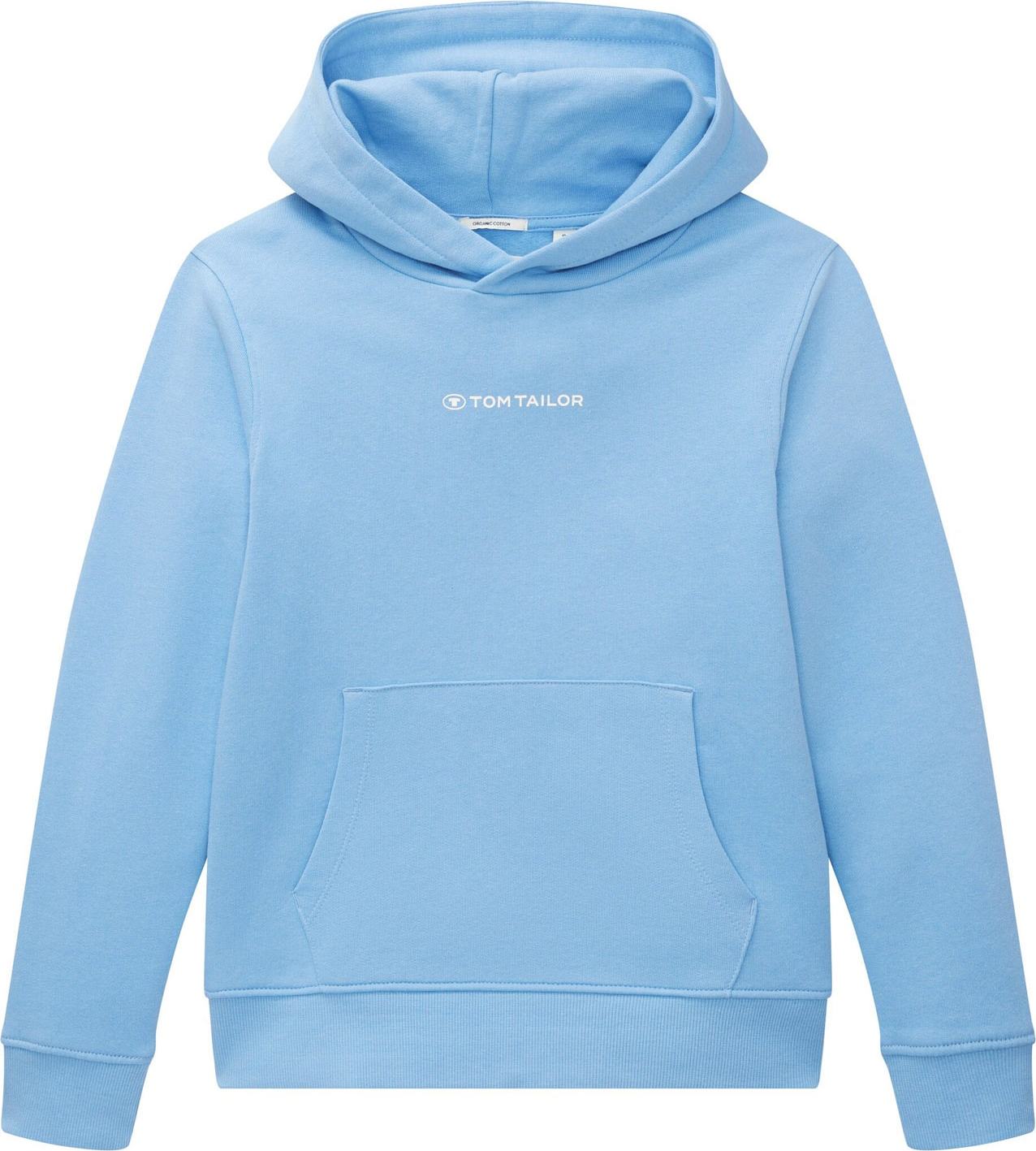 TOM TAILOR Mikina světlemodrá / bílá
