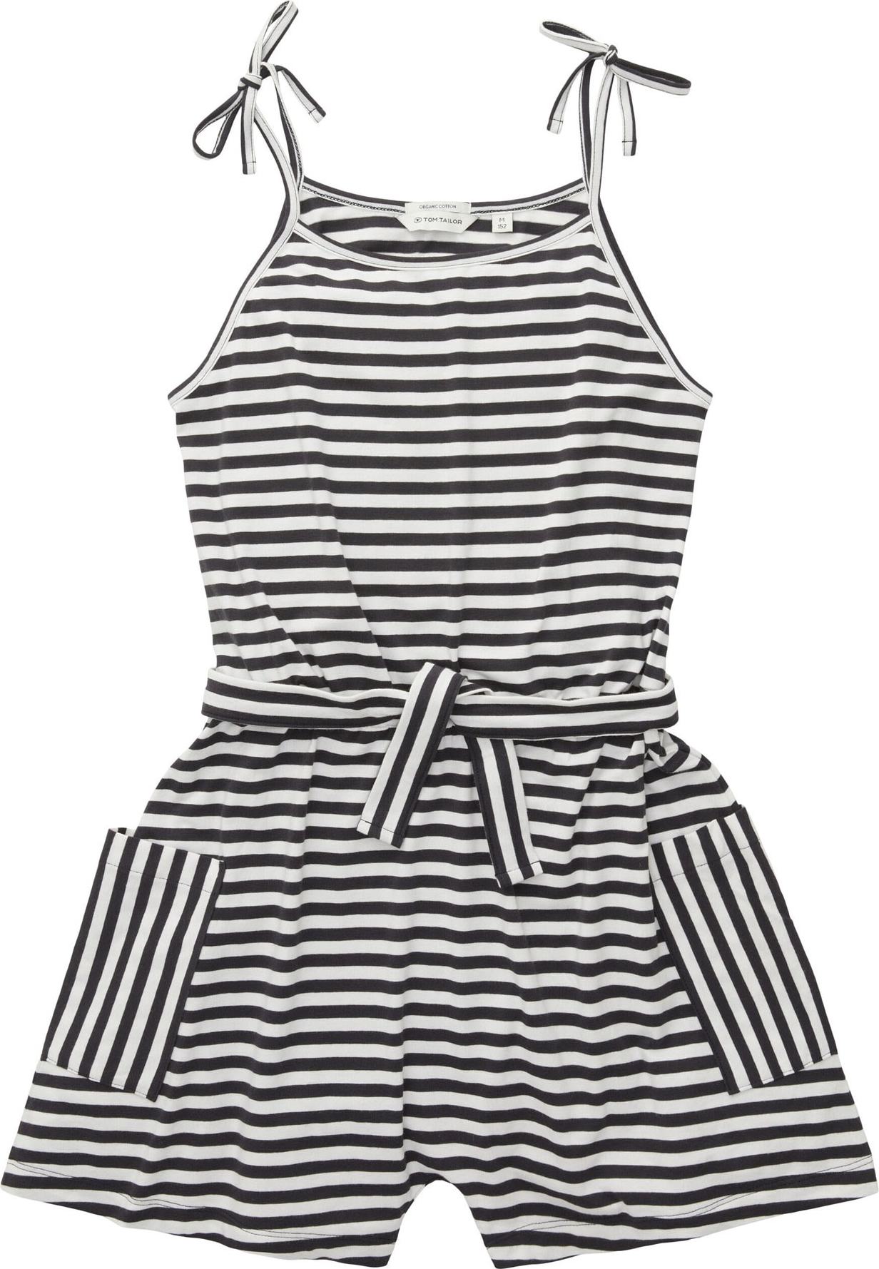 TOM TAILOR Overal černá / bílá