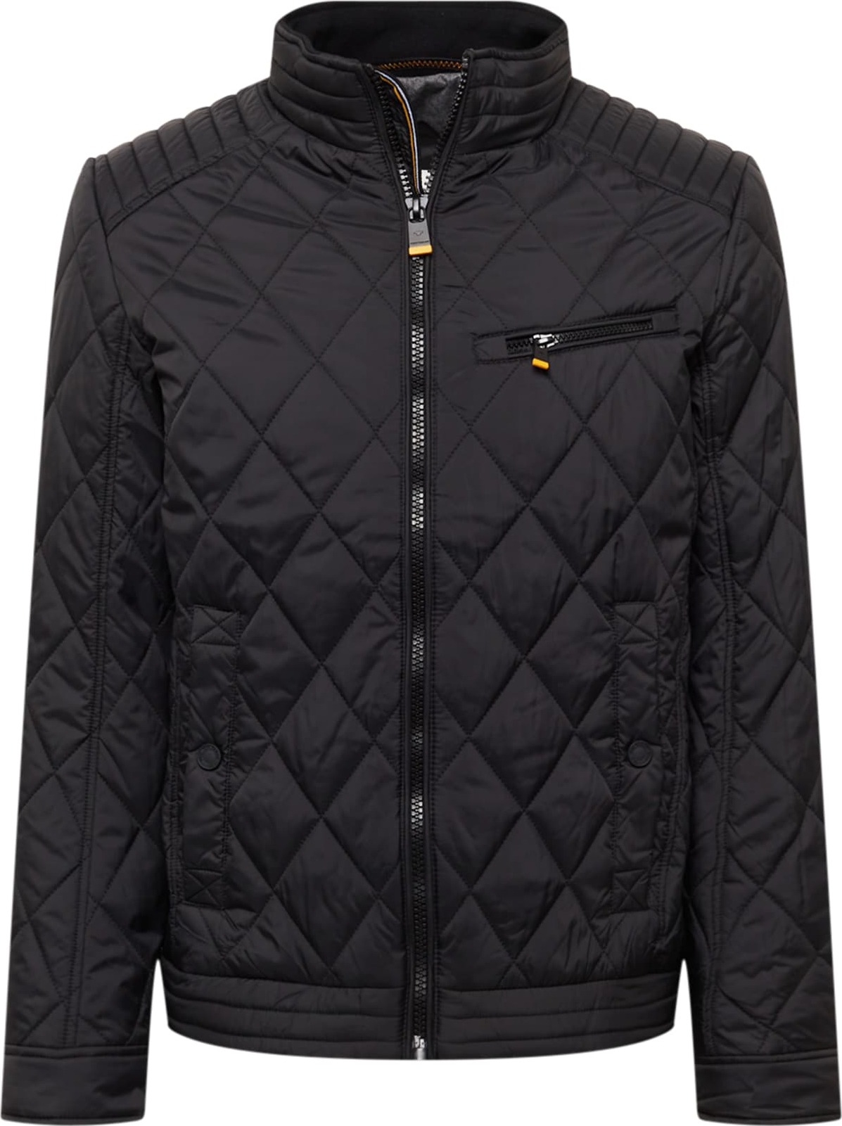 TOM TAILOR Přechodná bunda světle žlutá / černá