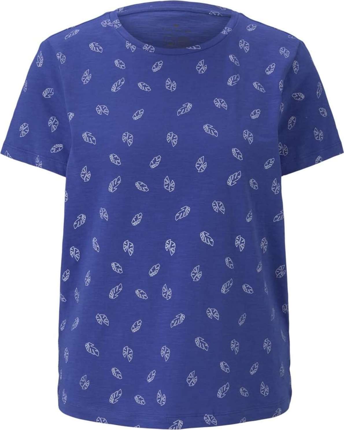 TOM TAILOR Tričko fialkově modrá / bílá