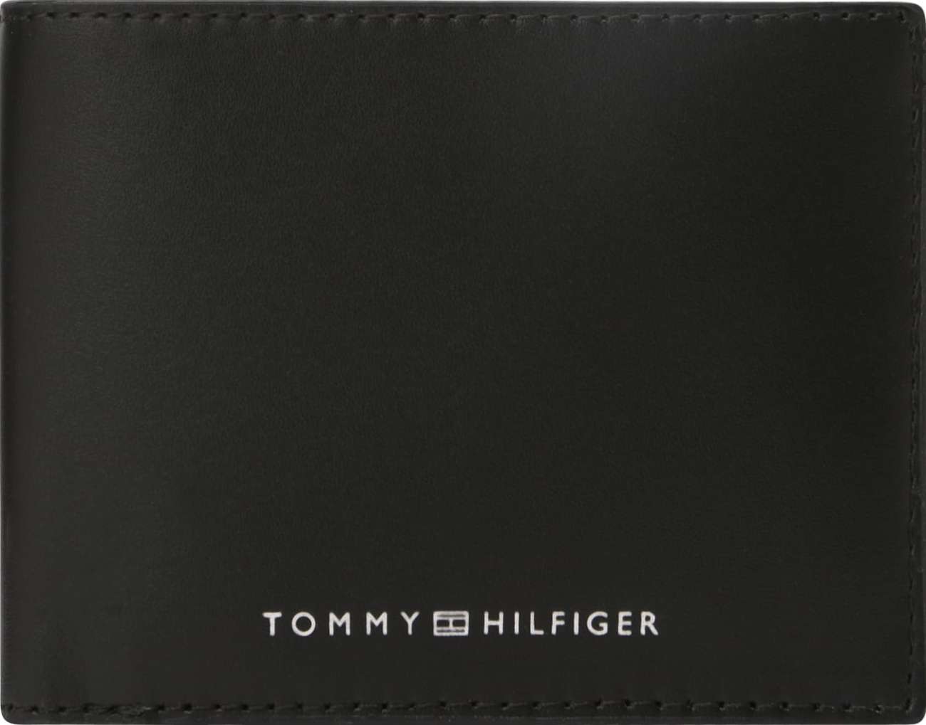 TOMMY HILFIGER Peněženka černá / bílá