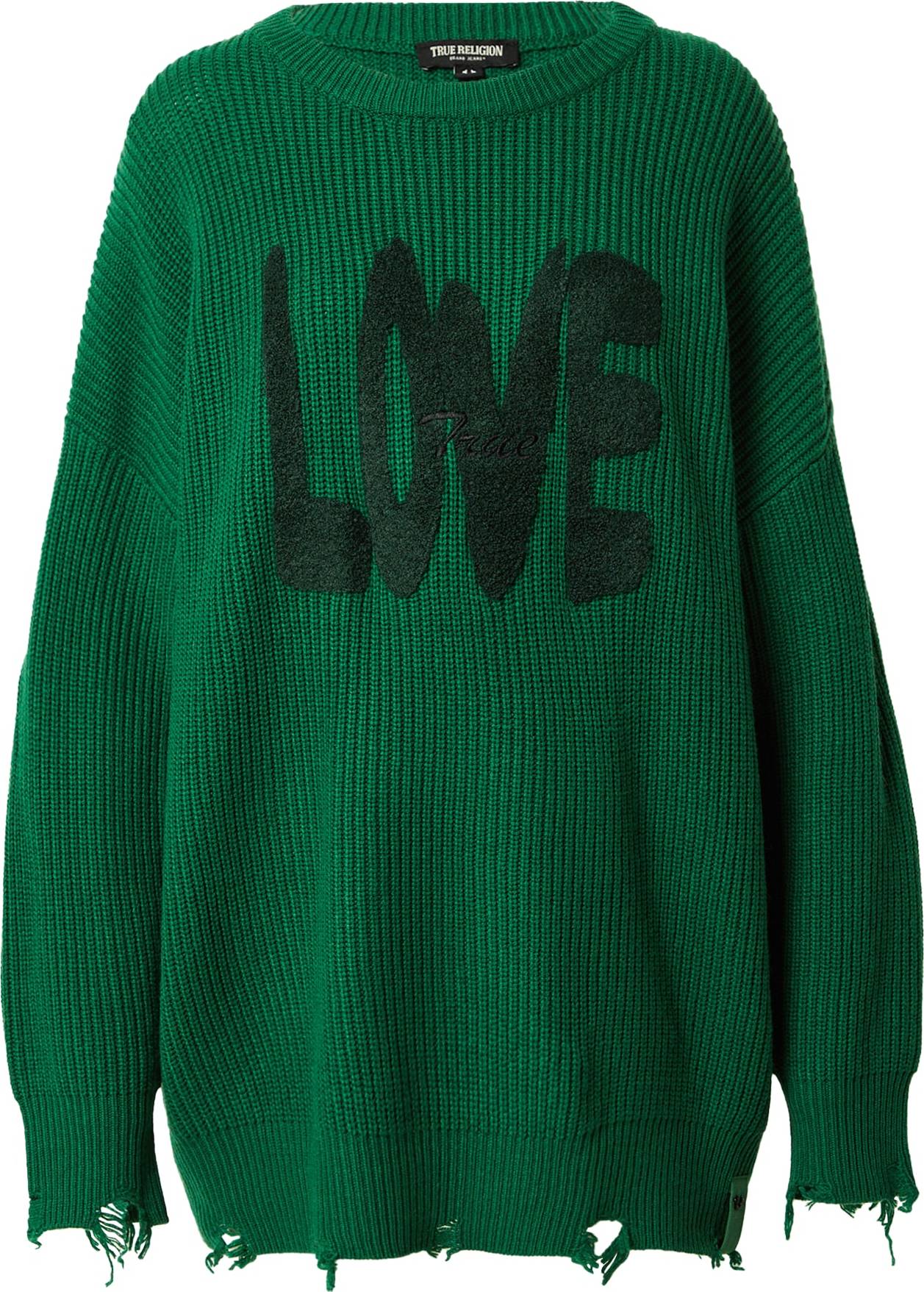 True Religion Svetr zelená / jedle
