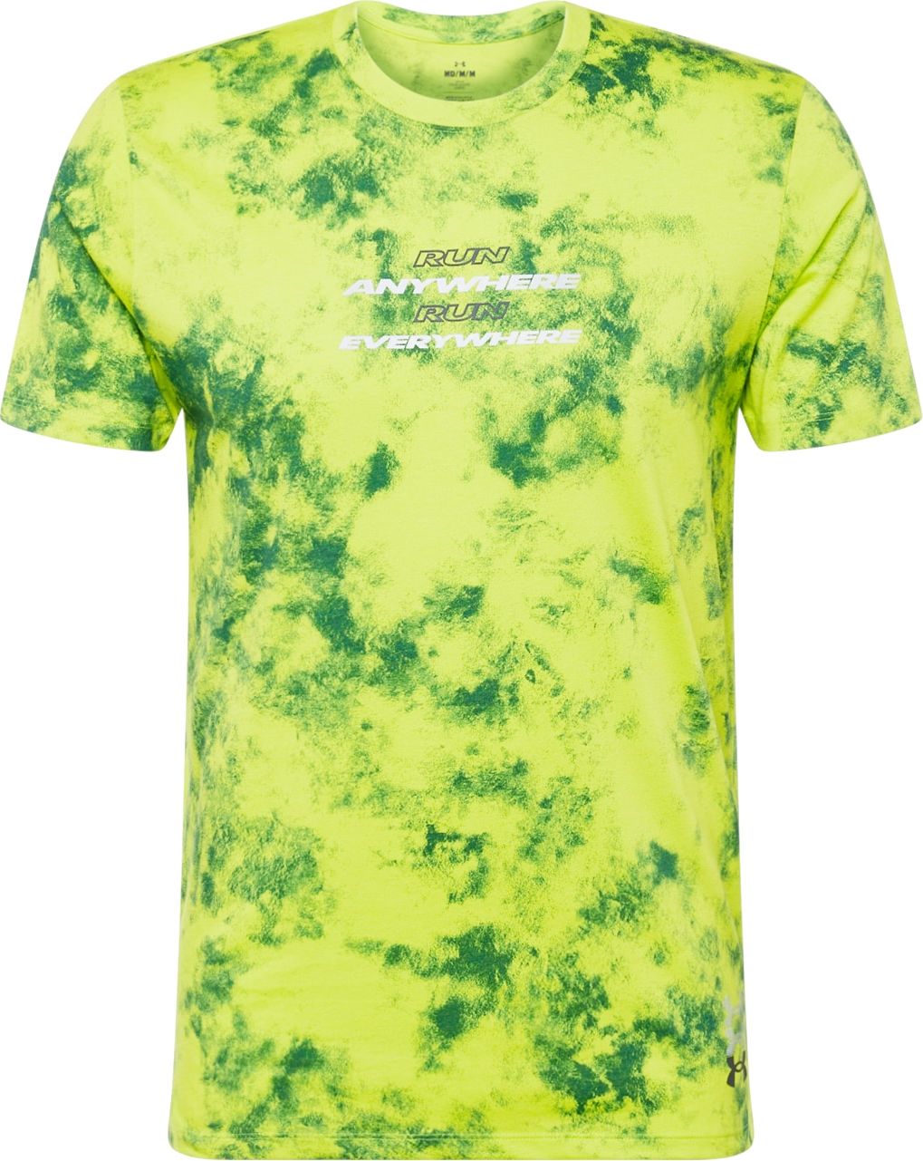 UNDER ARMOUR Funkční tričko 'ANYWHERE' světle zelená / tmavě zelená