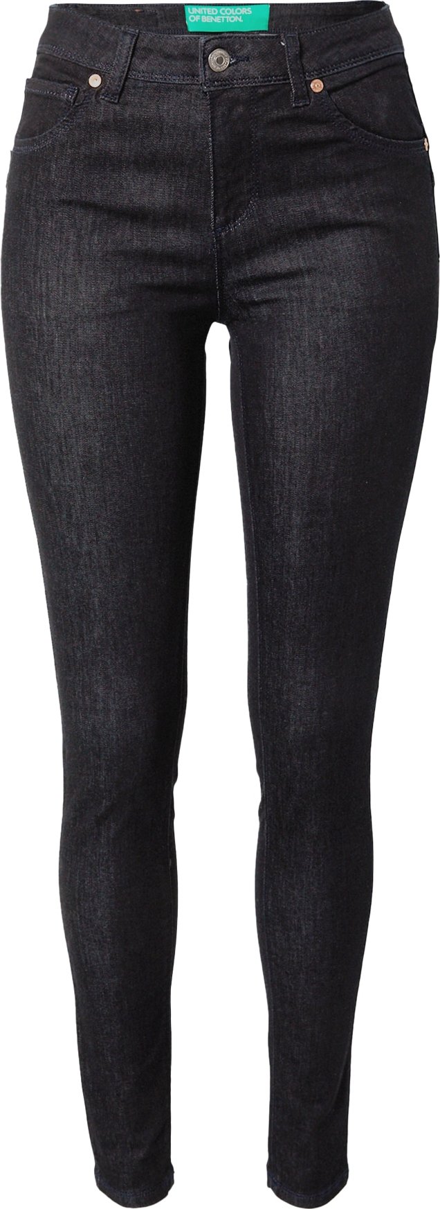 UNITED COLORS OF BENETTON Džíny černá džínovina