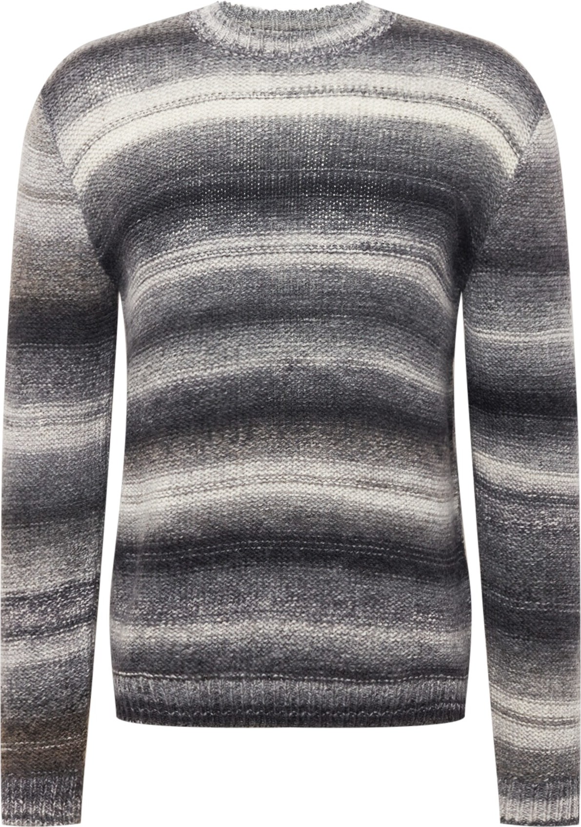 UNITED COLORS OF BENETTON Svetr antracitová / světle šedá / tmavě šedá