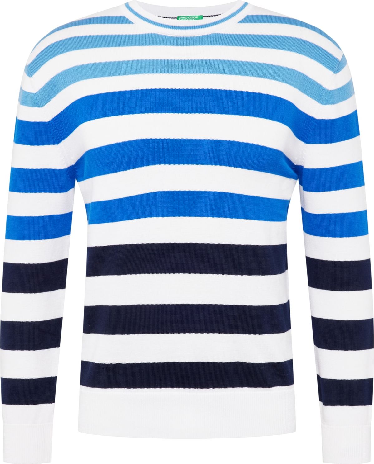 UNITED COLORS OF BENETTON Svetr modrá / námořnická modř / světlemodrá / bílá