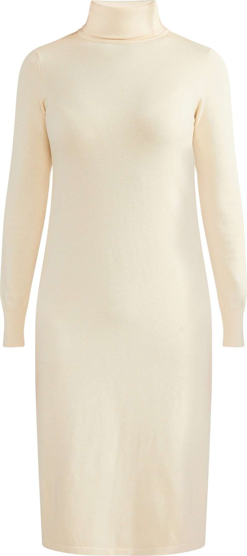 usha WHITE LABEL Úpletové šaty barva bílé vlny
