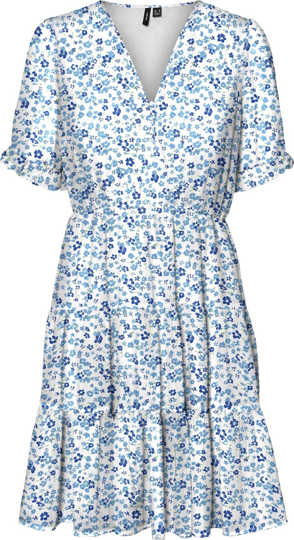 VERO MODA Šaty 'WONDA' modrá / světlemodrá / zelená / bílá