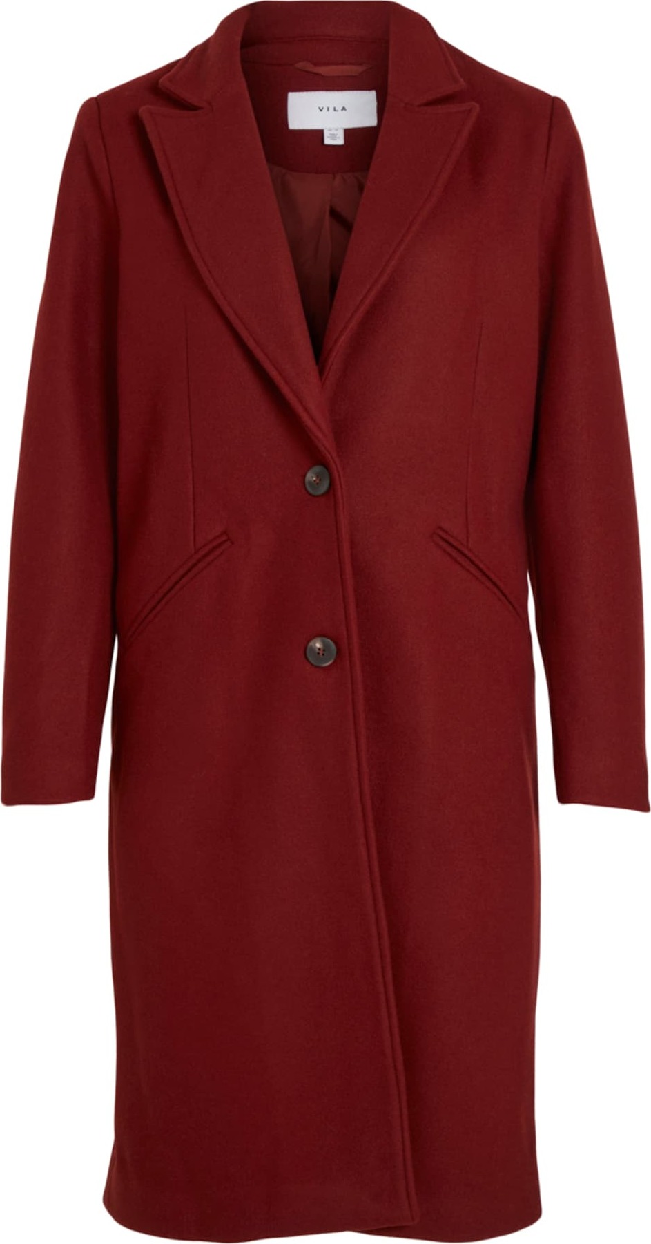 VILA Přechodný kabát 'VALJI' merlot