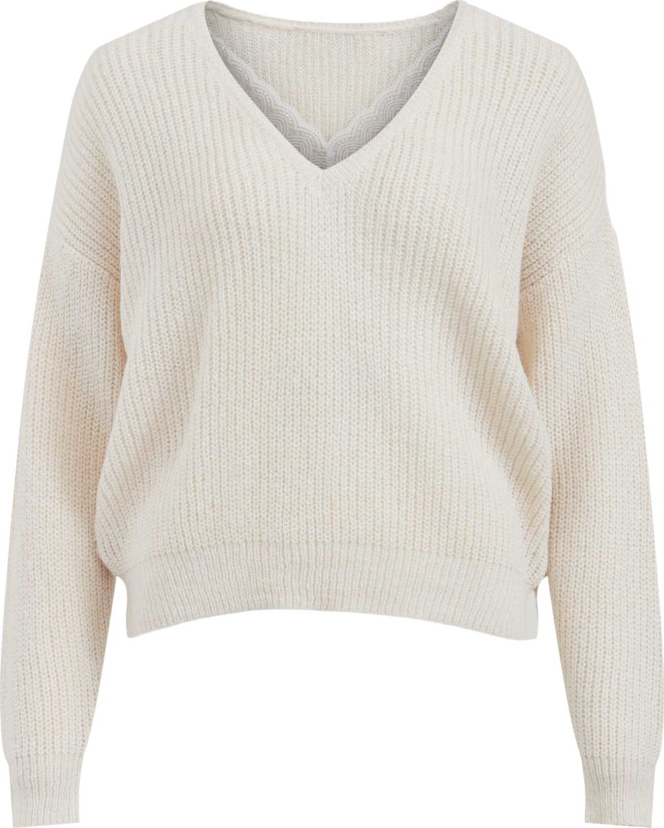 VILA Svetr 'Glacy' offwhite / barva bílé vlny