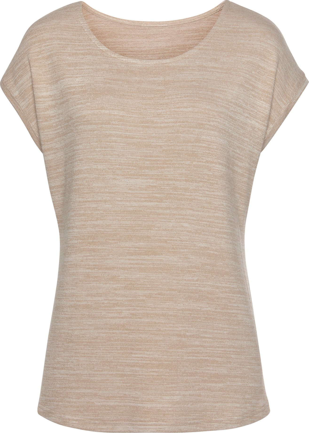 VIVANCE Tričko béžový melír