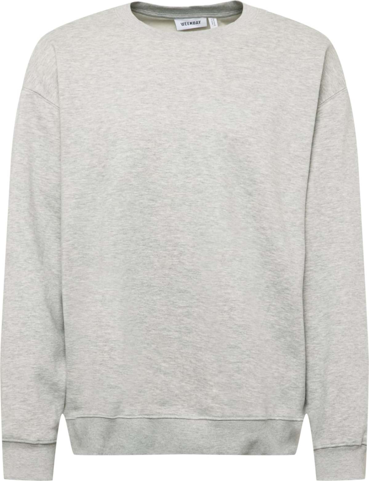WEEKDAY Mikina světle šedá