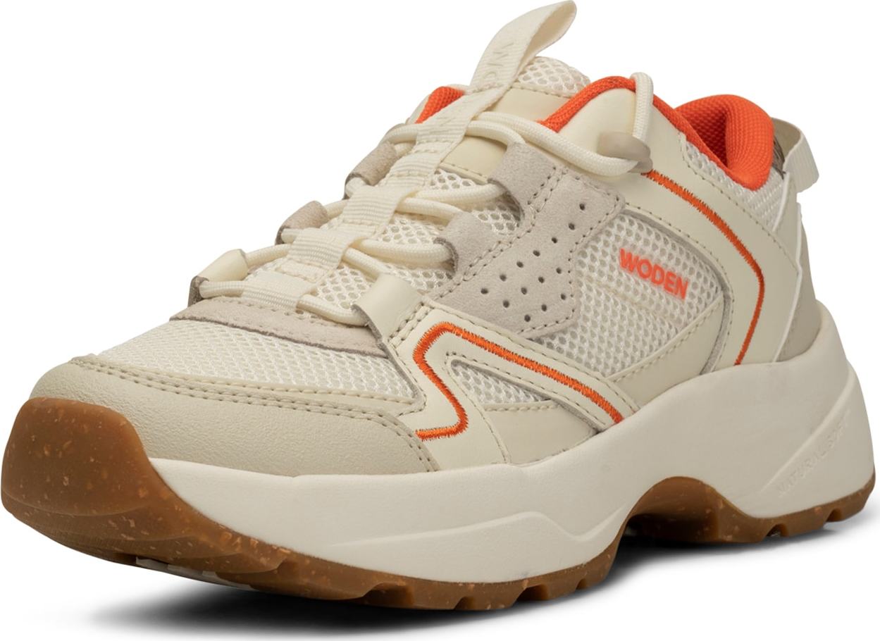 WODEN Tenisky 'Sif' béžová / oranžová / offwhite