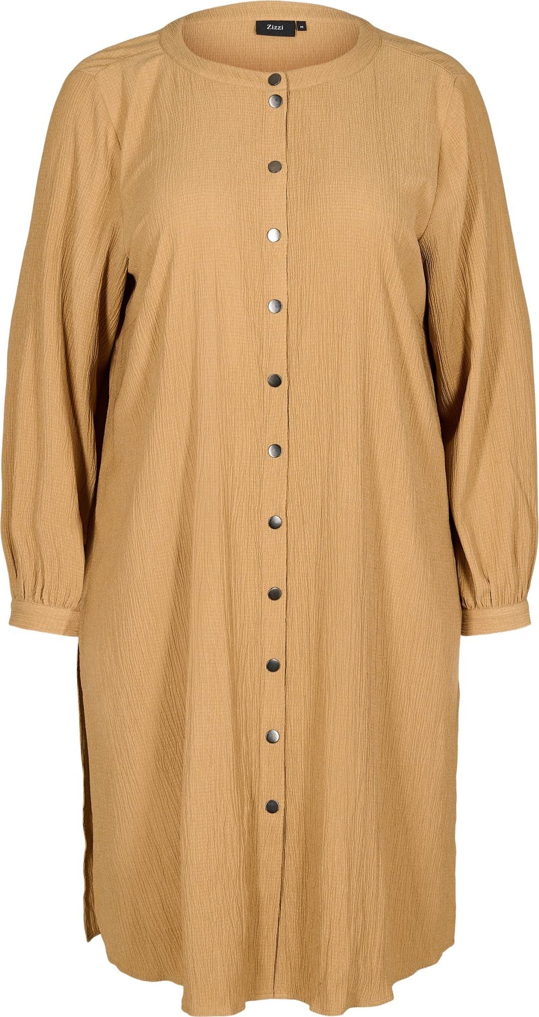Zizzi Košilové šaty světle hnědá