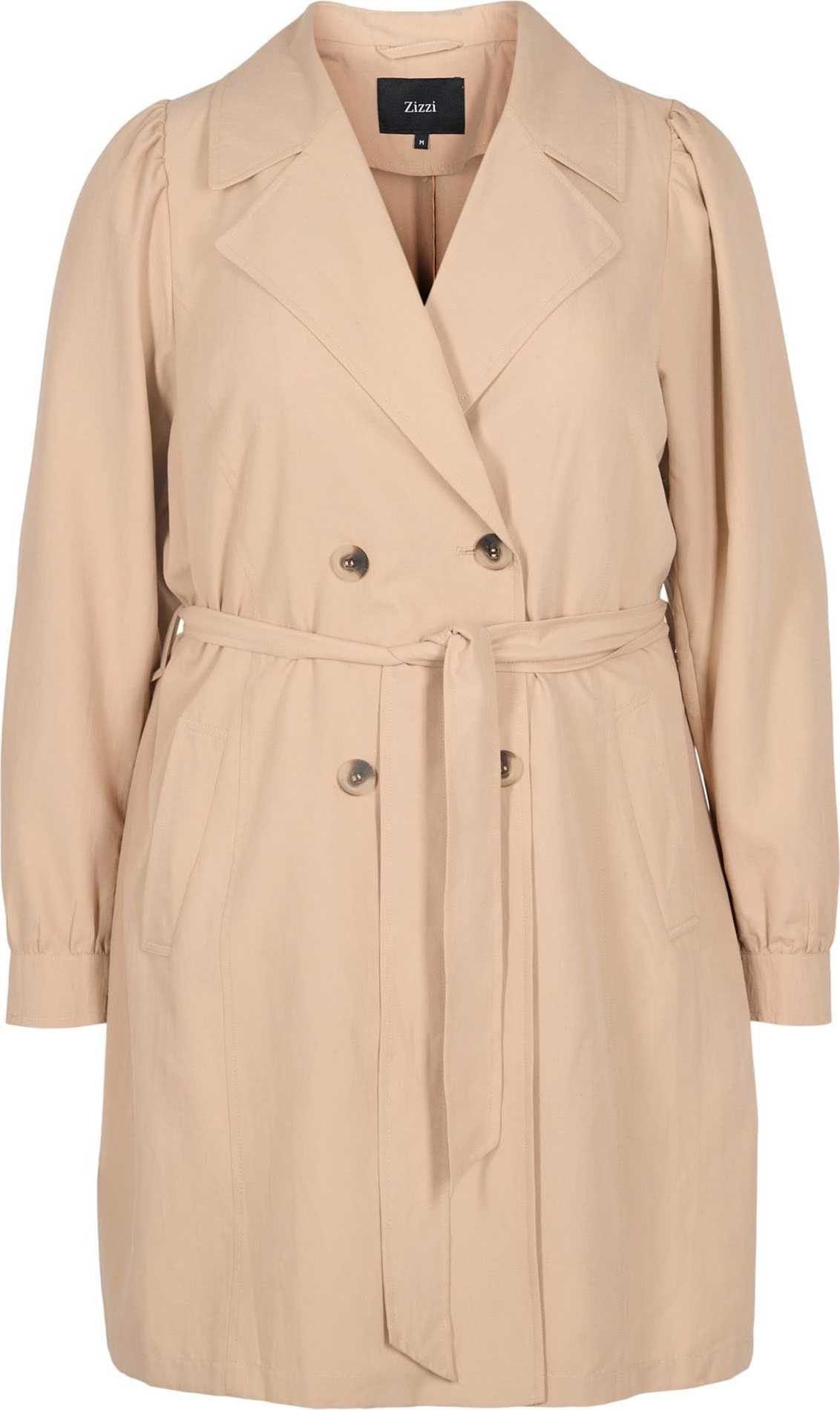 Zizzi Přechodný kabát 'SAGA' béžová
