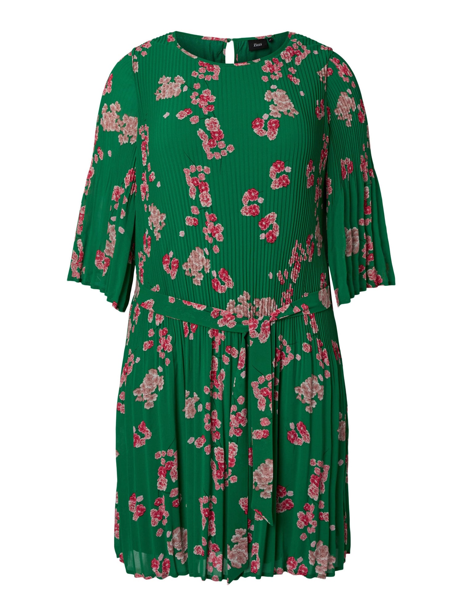 Zizzi Šaty 'CACATHRINE' zelená / pink / starorůžová