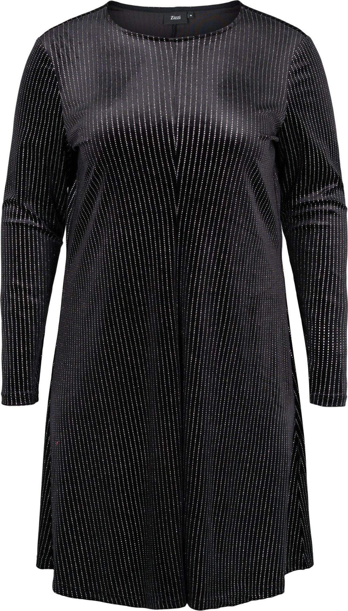 Zizzi Šaty 'Mlanna' černá / bílá