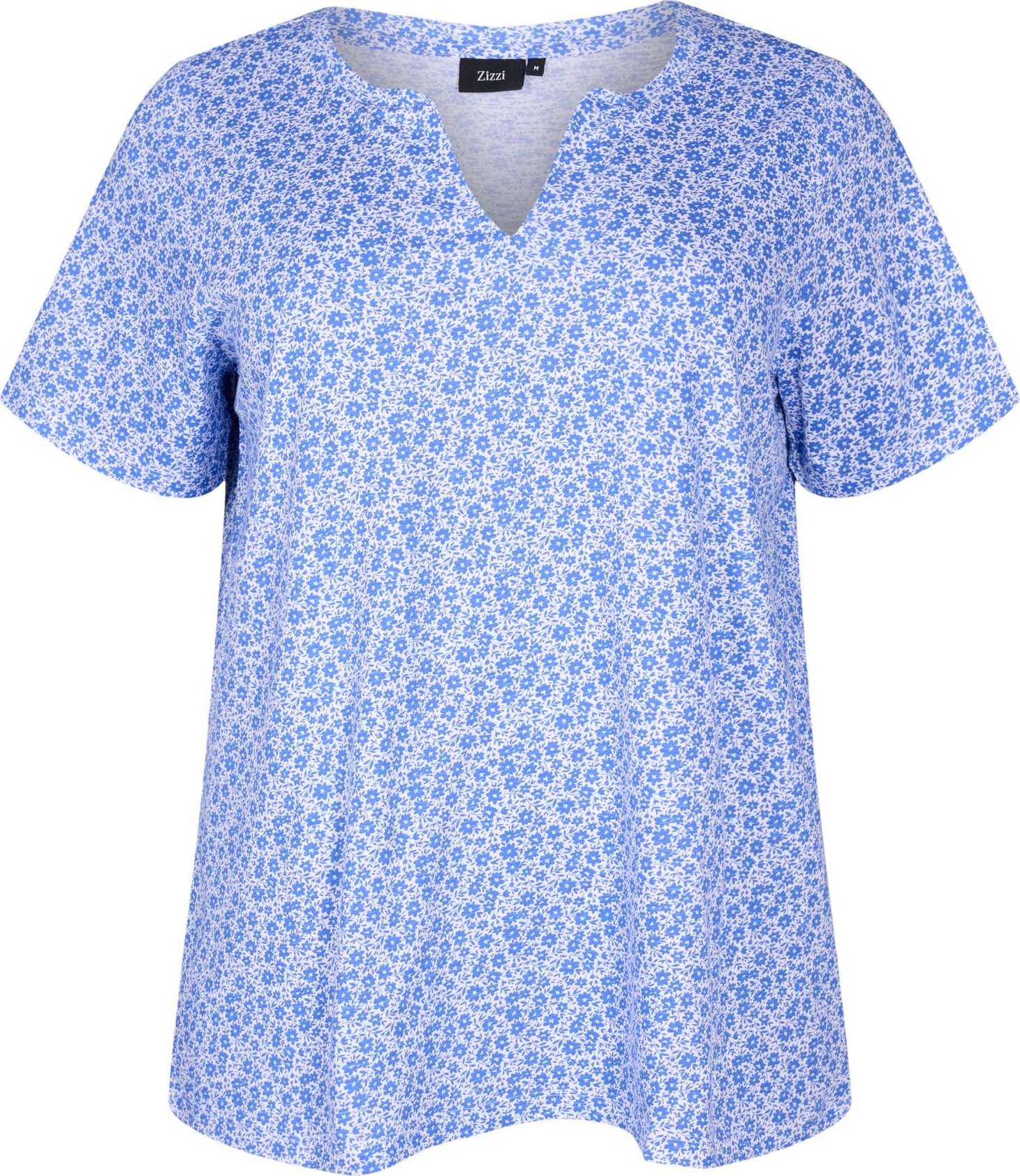 Zizzi Tričko 'Cleo' modrá / přírodní bílá