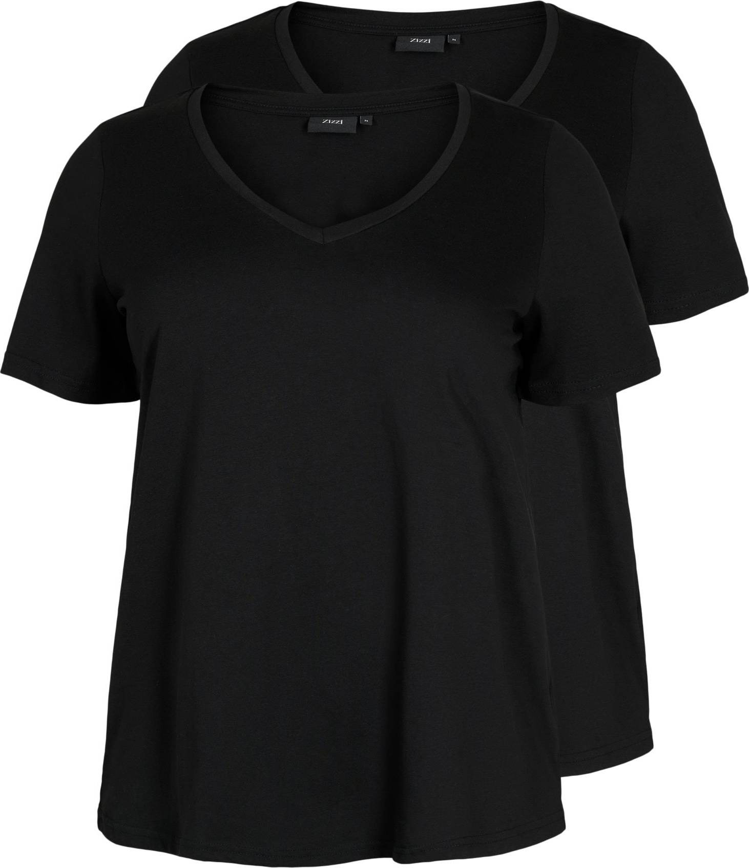 Zizzi Tričko 'KATJA' černá