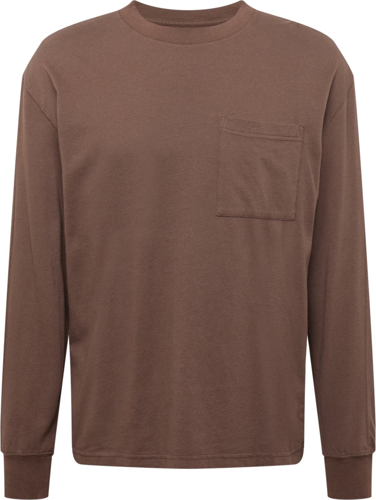 Abercrombie & Fitch Tričko hnědá