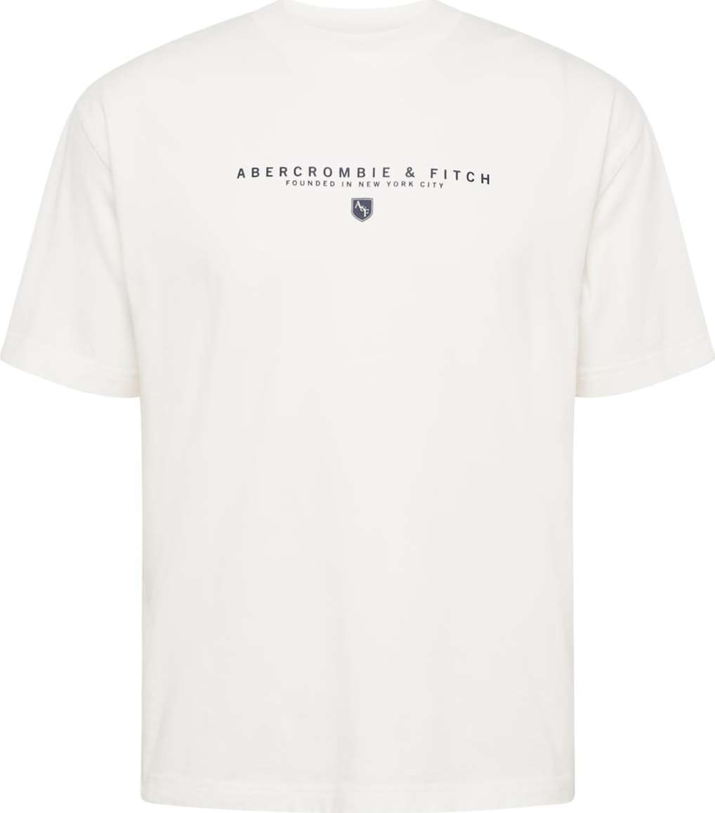 Abercrombie & Fitch Tričko námořnická modř / bílá