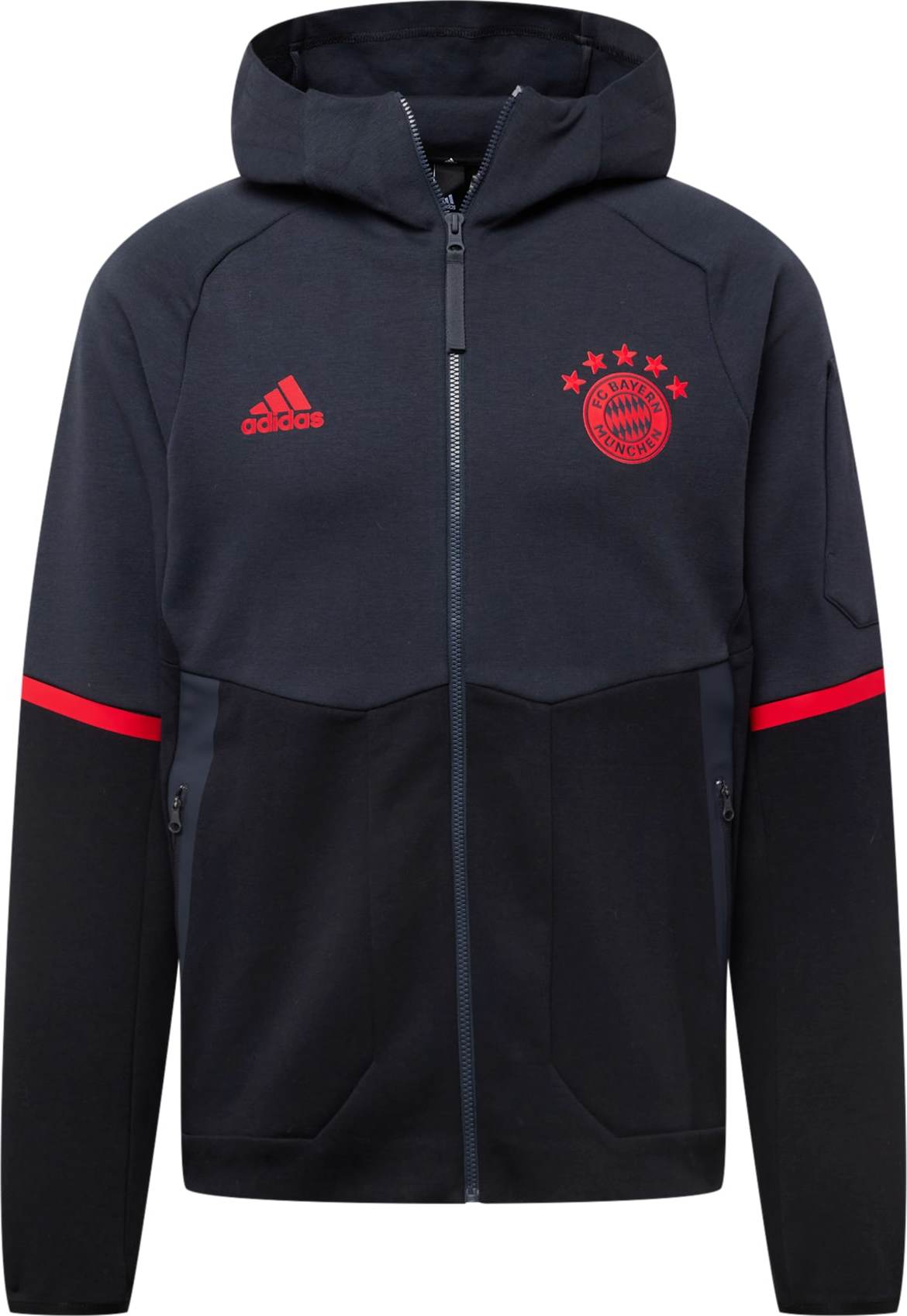 ADIDAS PERFORMANCE Sportovní bunda 'Bayern München' antracitová / červená / černá