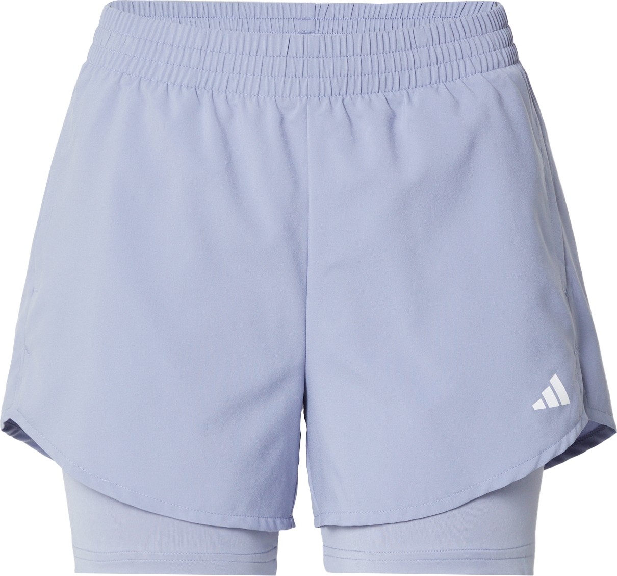 ADIDAS PERFORMANCE Sportovní kalhoty kouřově modrá / bílá